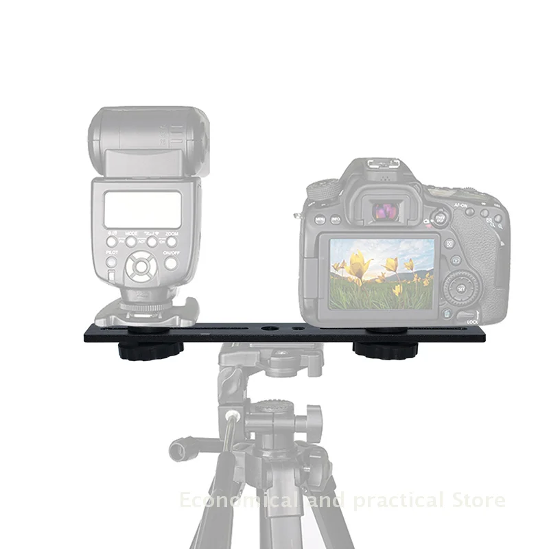 Dual Camera Mount Tripod Bracket Camera Flash Brackets Extension Bar With 1/4" Screw For Camera DSLR LED Light Stand Microphone
Dual Camera Mount Tripod Bracket Camera Flash Brackets Extension Bar With 1/4" Screw For Camera DSLR LED Light Stand Microphone