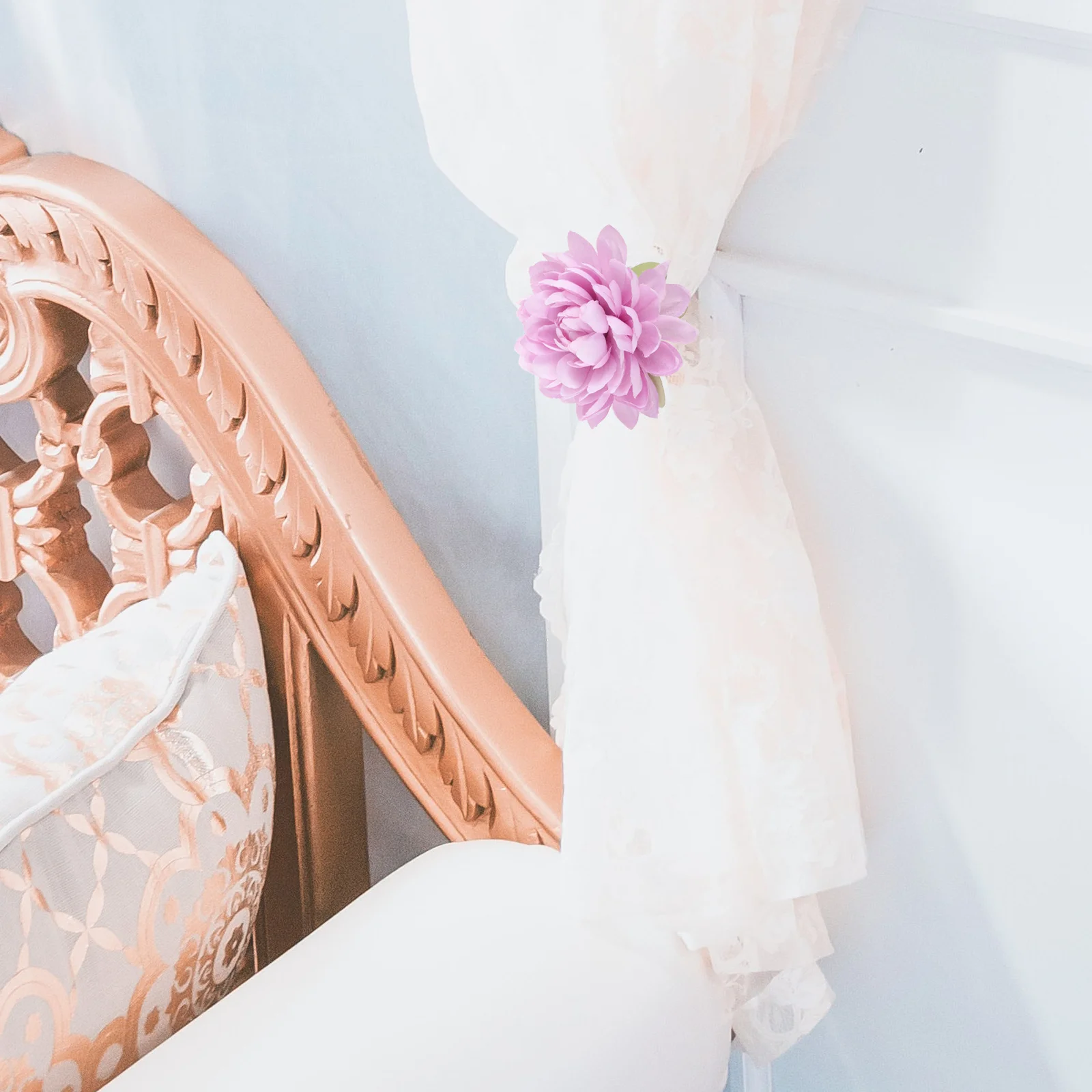 2Pcs Curtain Tiebacks Flower Design No Drill Needed Strong Clip for Gauze Sheer Curtains Bedroom Living Room Decor
2Pcs Curtain Tiebacks Flower Design No Drill Needed Strong Clip for Gauze Sheer Curtains Bedroom Living Room Decor