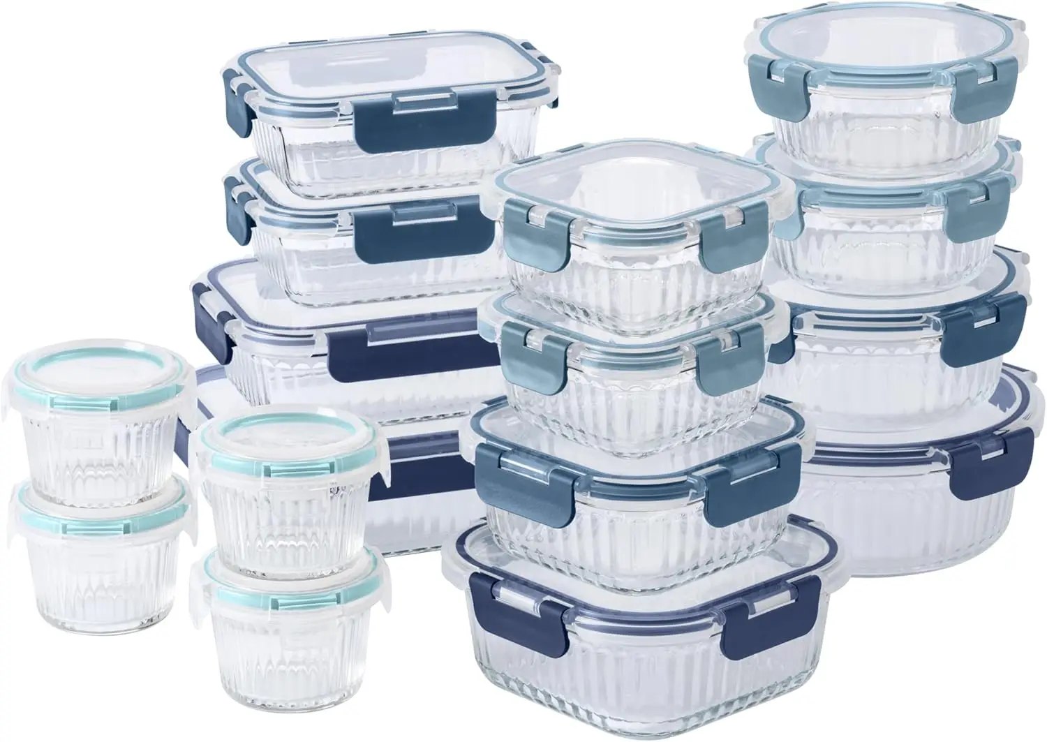 Набор стеклянных пищевых контейнеров премиум-класса из 32 предметов с разделителями — герметичный, безопасный для микроволновой печи, штабелируемый для приготовления еды и хранения
Набор стеклянных пищевых контейнеров премиум-класса из 32 предметов с разделителями — герметичный, безопасный для микроволновой печи, штабелируемый для приготовления еды и хранения