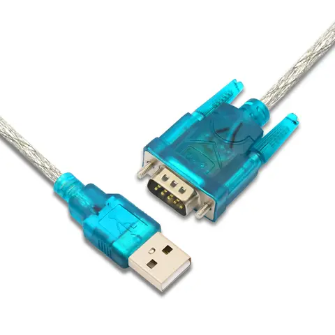1PCS USB to Serial Port 9-Pin Data Cable HL-340 Chip to RS232 Converter Male Female USB2.0 to DB9 Interface Conversion Cable