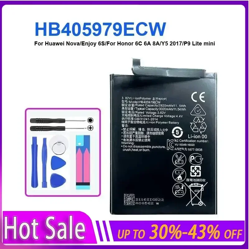 Аккумулятор HB405979ECW для Huawei Y5 2019 AMN-LX1 LX9 L21 L29 для Honor 8S KSE-LX9 KSA-LX9 Ksa-Al00 5,71 дюйма, аккумуляторы для мобильных телефонов
Аккумулятор HB405979ECW для Huawei Y5 2019 AMN-LX1 LX9 L21 L29 для Honor 8S KSE-LX9 KSA-LX9 Ksa-Al00 5,71 дюйма, аккумуляторы для мобильных телефонов