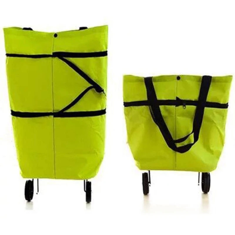 Simple And Fashionable Shopping Bag, Foldable Shopping Bag With Wheels, Suitable For Daily Use By Women, Green
Simple And Fashionable Shopping Bag, Foldable Shopping Bag With Wheels, Suitable For Daily Use By Women, Green