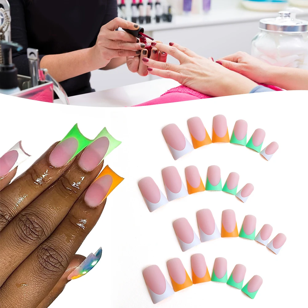 Fashion Clash-color False Nails Safe Skin-friendly Female False Nails For Home Travel
Fashion Clash-color False Nails Safe Skin-friendly Female False Nails For Home Travel