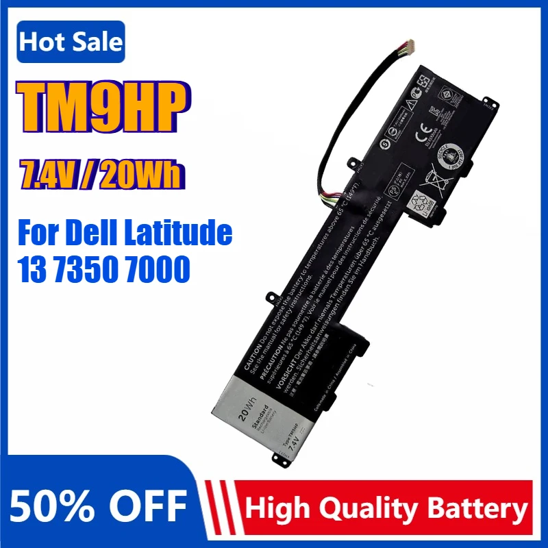 New TM9HP Laptop Keyboard Battery for Dell Latitude 13 7350 7000 Tablet R89JJ J84W0 FRVYX 8K1VJ Bateria 20Wh Replacement Battery
New TM9HP Laptop Keyboard Battery for Dell Latitude 13 7350 7000 Tablet R89JJ J84W0 FRVYX 8K1VJ Bateria 20Wh Replacement Battery