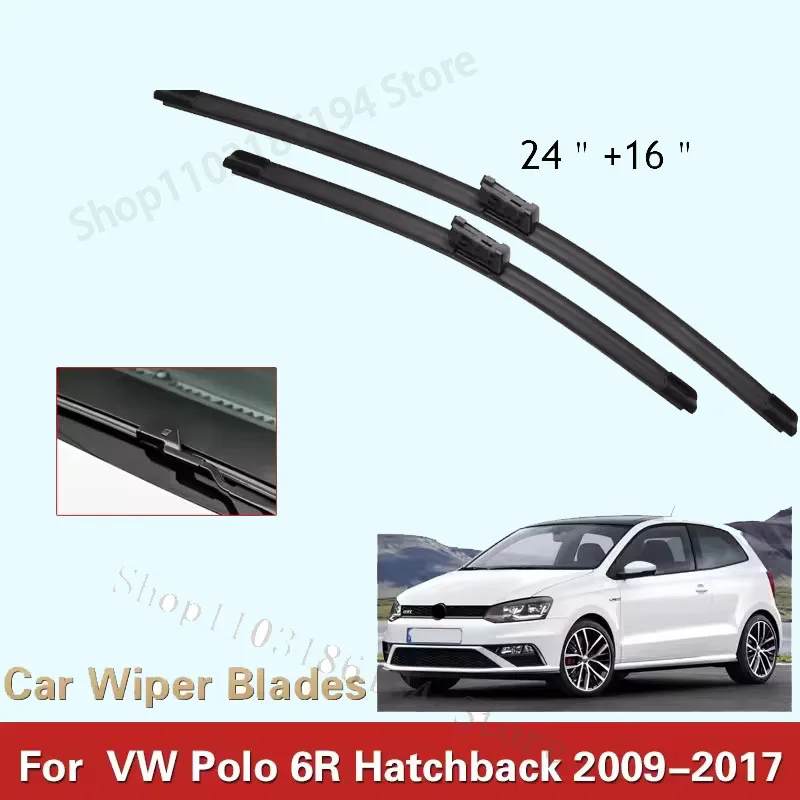 For VW Polo 6R Hatchback 2009-2017 Car Front Wiper Blades Soft Rubber Windscreen Wipers Auto Windshield 24"16" 2015 2016
For VW Polo 6R Hatchback 2009-2017 Car Front Wiper Blades Soft Rubber Windscreen Wipers Auto Windshield 24"16" 2015 2016