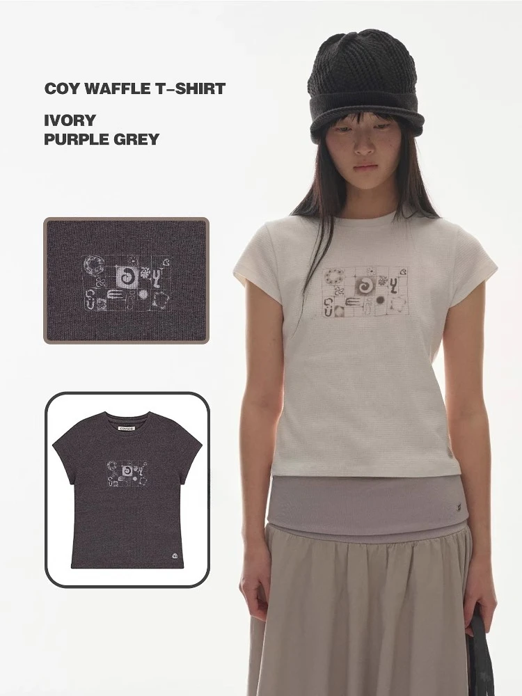 2025 Summer New Print All-match Tops Mujer Simple O-neck Slim Fit T-shirt for Women Y2k Short Sleeve White Tee Shirt
2025 Summer New Print All-match Tops Mujer Simple O-neck Slim Fit T-shirt for Women Y2k Short Sleeve White Tee Shirt
