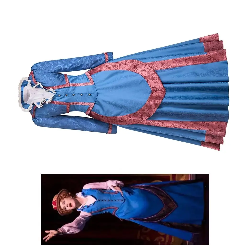 Dolly Levi Cosplay Blue Dress Suit Musical Hello Dolly Costume Women Victorian Edwardian Ball Gown Halloween Stage Show Outfits 
Dolly Levi Cosplay Blue Dress Suit Musical Hello Dolly Costume Women Victorian Edwardian Ball Gown Halloween Stage Show Outfits