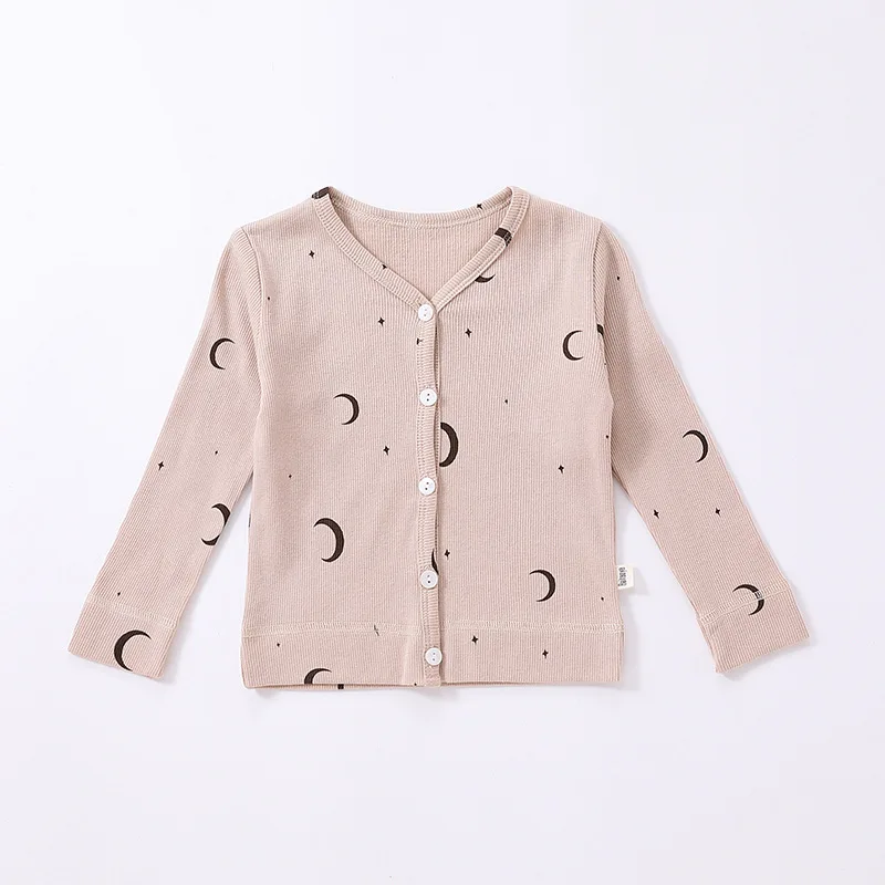 Ins Baby Girls Coat Spring Autumn Long Sleeve Single Breasted Moon Print Muslin V Collar Newborn Girls Cardigan Infant Girl Tops
Ins Baby Girls Coat Spring Autumn Long Sleeve Single Breasted Moon Print Muslin V Collar Newborn Girls Cardigan Infant Girl Tops