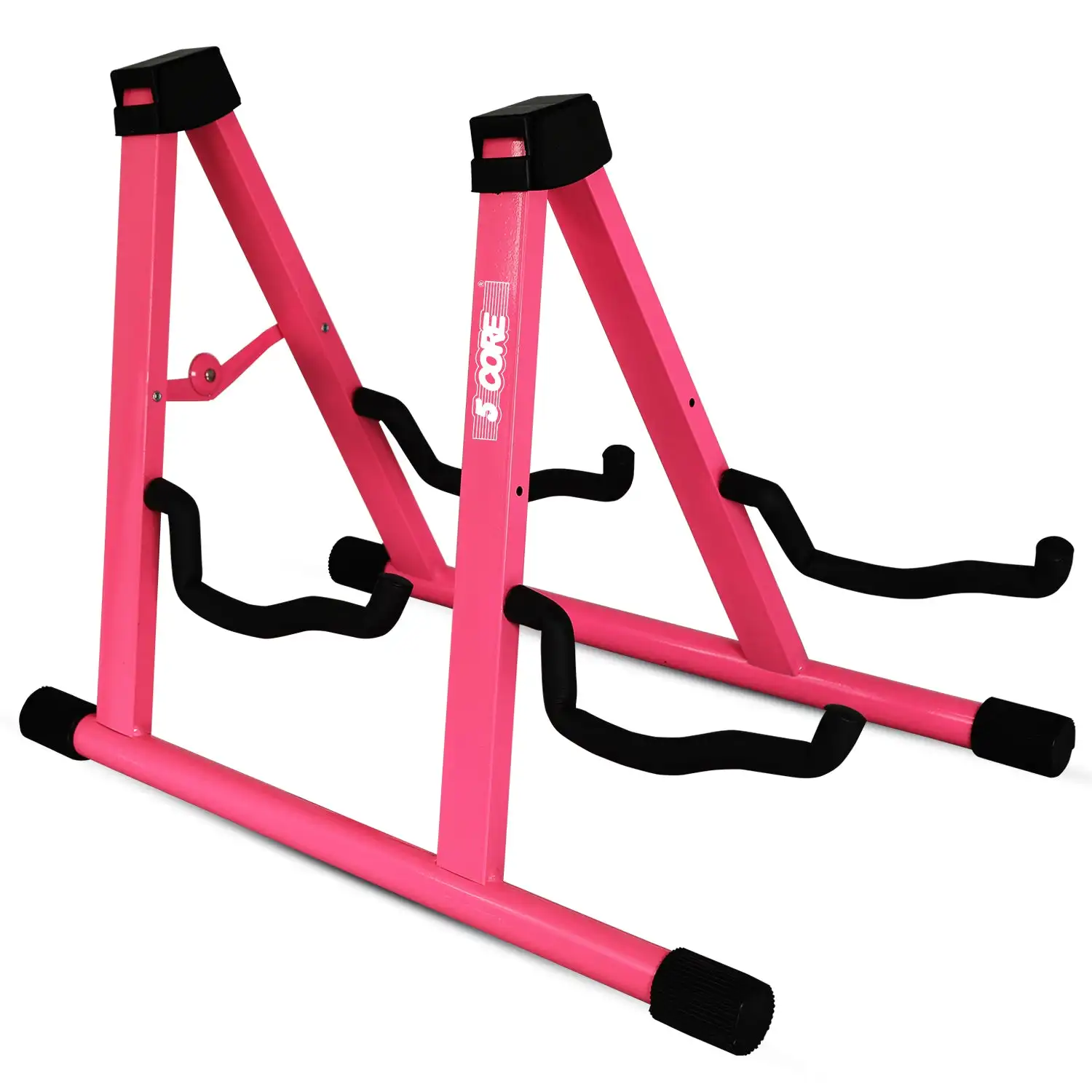 5 Core Double Guitar Stand Floor Adjustable A Frame Folding Acoustic Electric Guitars Holder Stands GSS 2N1 PNK
5 Core Double Guitar Stand Floor Adjustable A Frame Folding Acoustic Electric Guitars Holder Stands GSS 2N1 PNK