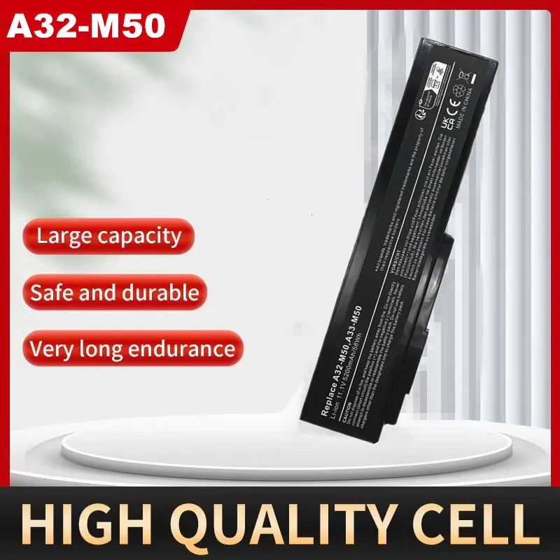 Laptop Battery For ASUS M50 M50E M50V M50VC M50VM M50VN M50S M50Q M50Sa M50Sr M50Sv N43JF N43JQ G50 X55 M70
Laptop Battery For ASUS M50 M50E M50V M50VC M50VM M50VN M50S M50Q M50Sa M50Sr M50Sv N43JF N43JQ G50 X55 M70