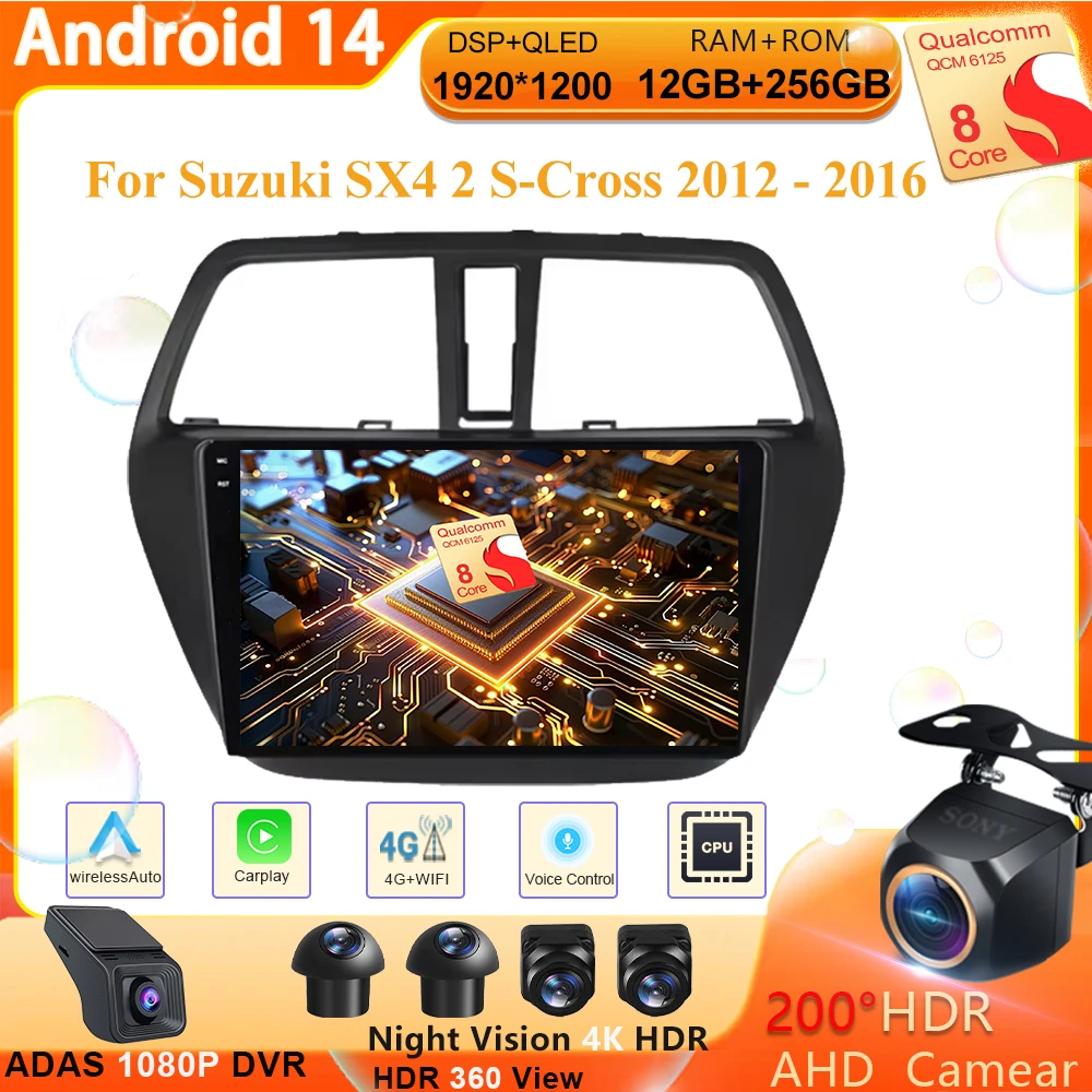 Android 14 для Suzuki SX4 2 S-Cross 2012-2016 Автомобильный радиоприемник Мультимедийный плеер Навигация GPS Carplay QLED Сенсорный экран Авто Стерео
Android 14 для Suzuki SX4 2 S-Cross 2012-2016 Автомобильный радиоприемник Мультимедийный плеер Навигация GPS Carplay QLED Сенсорный экран Авто Стерео