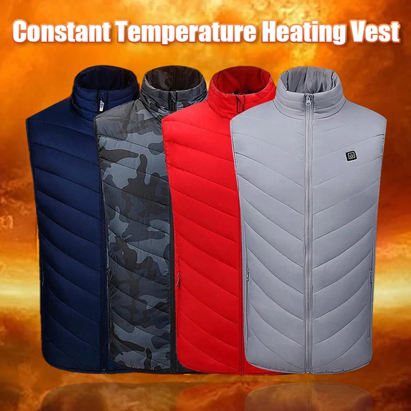 Men USB Infrared 9 Heating Areas Vest Jacket Unisex Electric USB Heated Vest Coat Warm Up Heat Pad Waistcoat For Sports Hiking
Men USB Infrared 9 Heating Areas Vest Jacket Unisex Electric USB Heated Vest Coat Warm Up Heat Pad Waistcoat For Sports Hiking