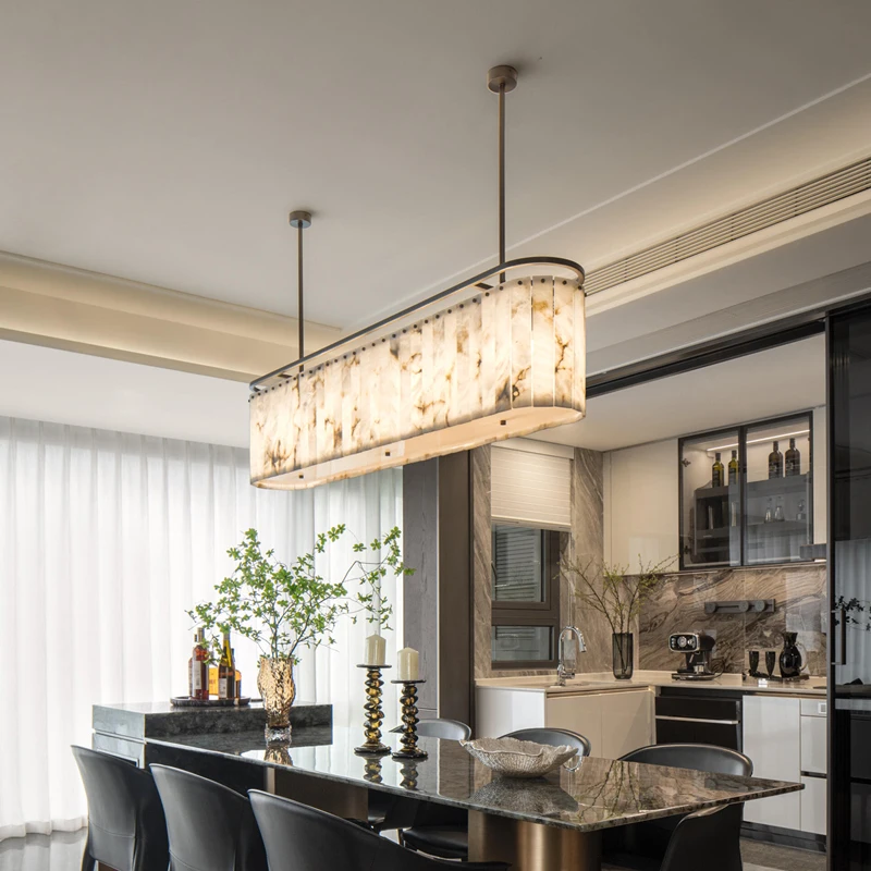 Marble one-word strip light luxury post-modern restaurant chandelier sample room designer duplex building box hotel lamp
Marble one-word strip light luxury post-modern restaurant chandelier sample room designer duplex building box hotel lamp