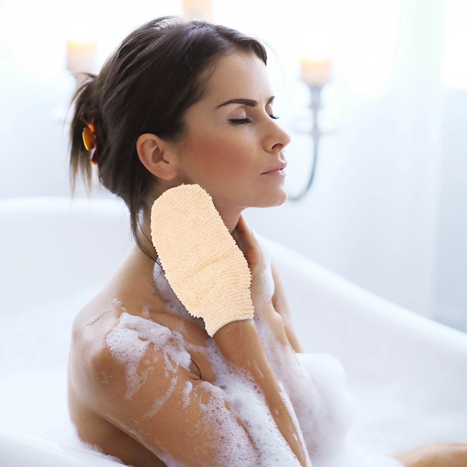 2pcs Bath 21x11cm 22x12cm Soft Foaming Mitts Unisex Shower Cleaning Scrubbing Body Mitts Bath Exfoliating Mittens Tools
2pcs Bath 21x11cm 22x12cm Soft Foaming Mitts Unisex Shower Cleaning Scrubbing Body Mitts Bath Exfoliating Mittens Tools