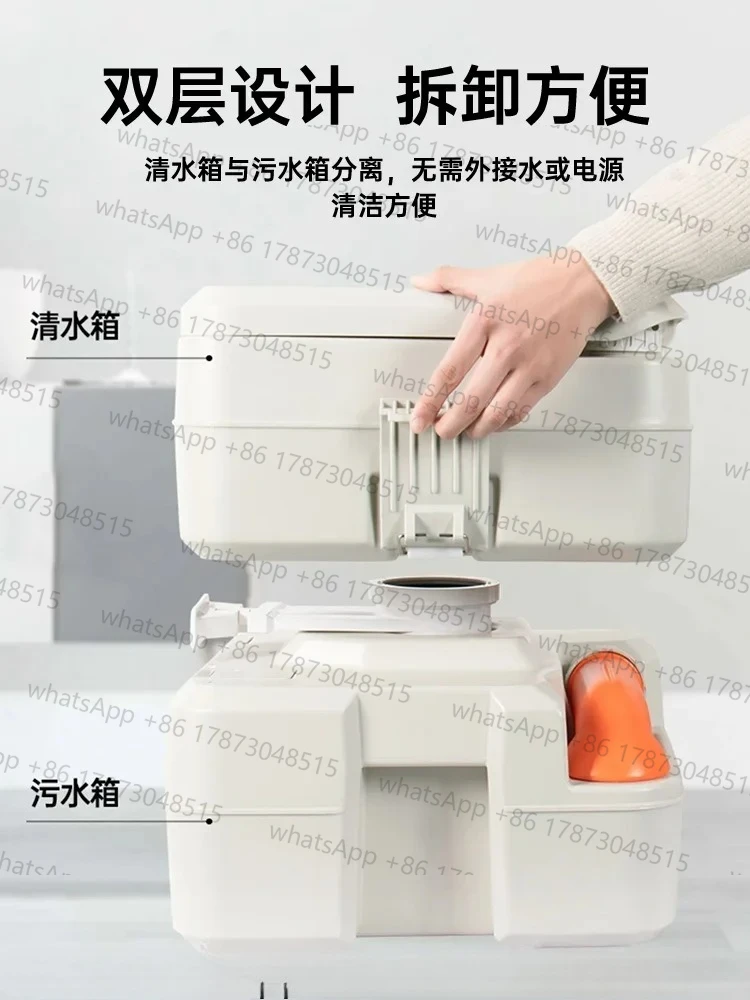 Outdoor Camping Mobile Portable Toilet RV Ship Flushing Elderly Toilet Chair Odor proof Toilet 20 liters
Outdoor Camping Mobile Portable Toilet RV Ship Flushing Elderly Toilet Chair Odor proof Toilet 20 liters