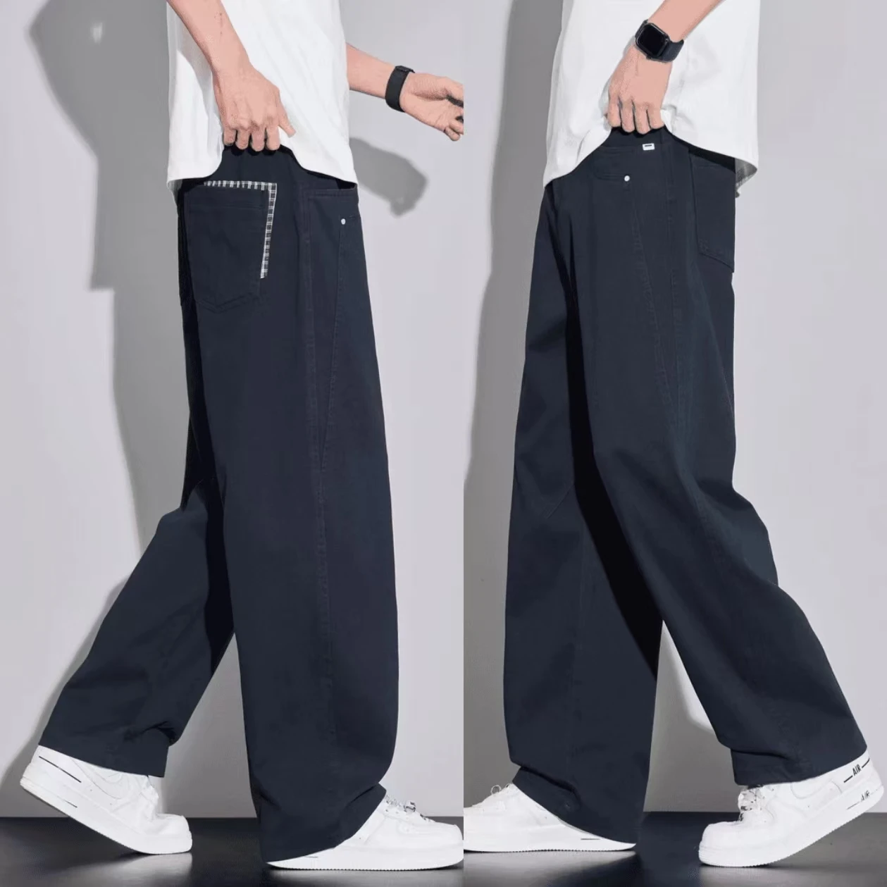 American Sle Knife Casual Jeans Men's Spring 2026 Loose Leg Wide Leg Leisure Long Pants Trendy Busin Gentleman
American Sle Knife Casual Jeans Men's Spring 2026 Loose Leg Wide Leg Leisure Long Pants Trendy Busin Gentleman