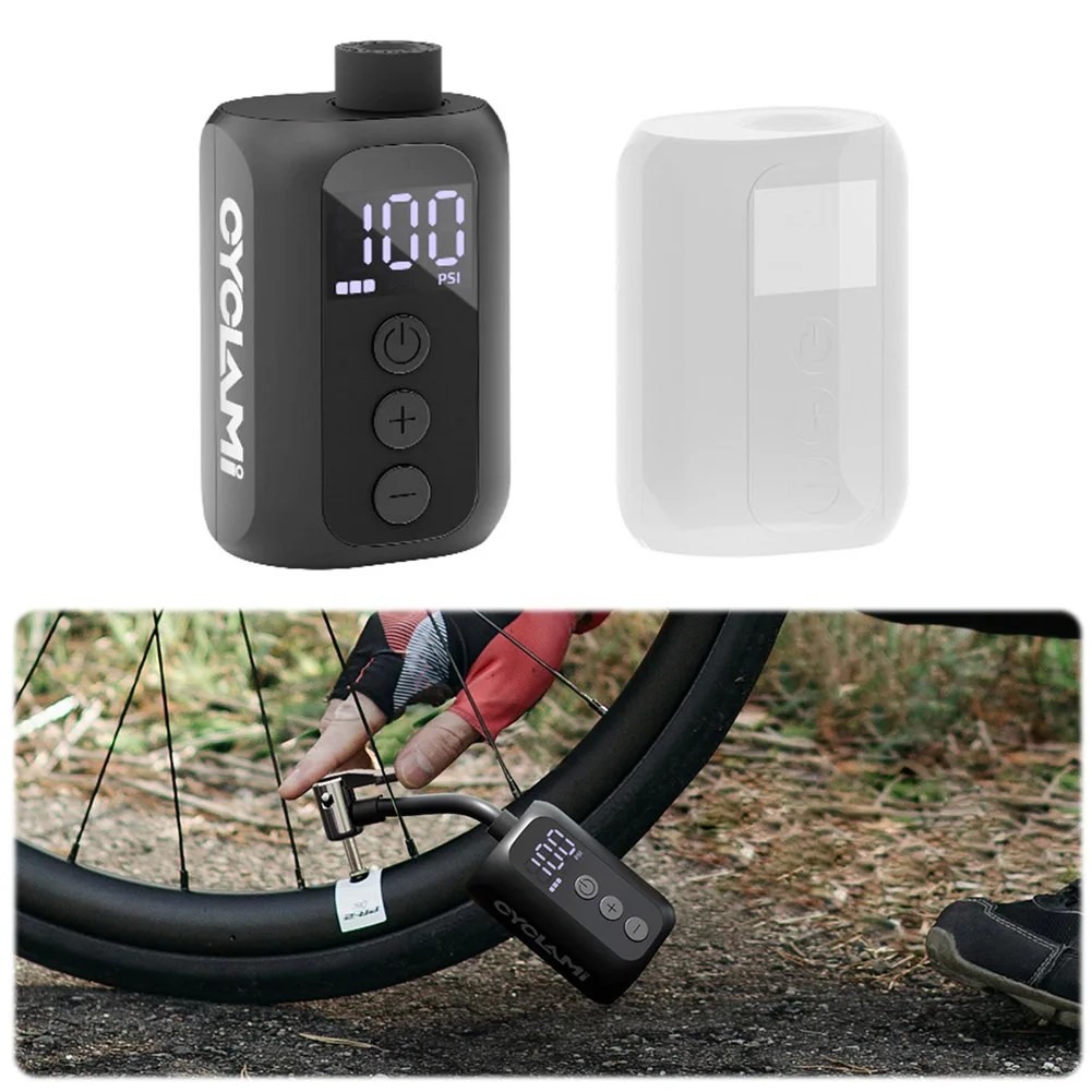 100 PSI Portable Air Pump Multifunctional Wireless Ball Pump USB Rechargeable Bicycle Tire Inflator for Mountain/City/Road Bike
100 PSI Portable Air Pump Multifunctional Wireless Ball Pump USB Rechargeable Bicycle Tire Inflator for Mountain/City/Road Bike