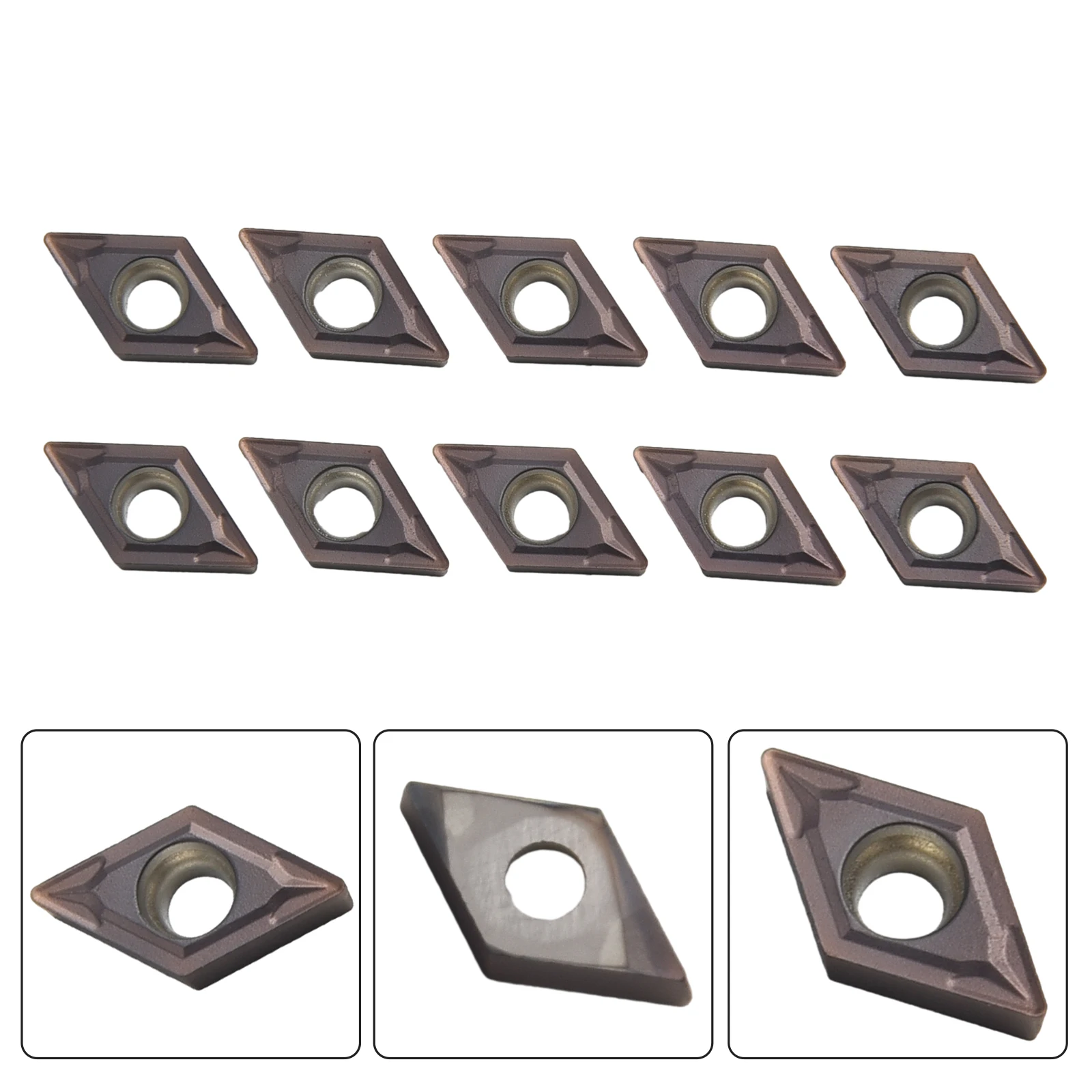 Milling Tool Carbide Inserts For Stainless Steel Lathe Tool Replacement Tools Accessory DCMT070204 SM IC907 Durable
Milling Tool Carbide Inserts For Stainless Steel Lathe Tool Replacement Tools Accessory DCMT070204 SM IC907 Durable