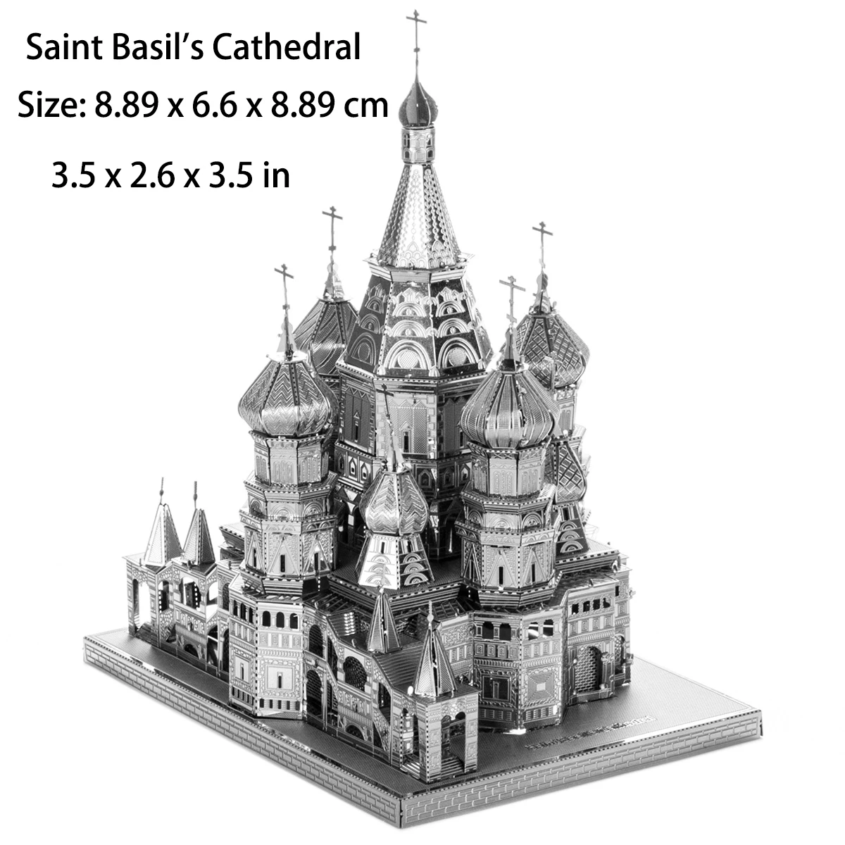 3D Metal Puzzle Vasily Cathedral in Russia model KITS Assemble Jigsaw DIY Puzzle Christmas Gift Toys For Adult
3D Metal Puzzle Vasily Cathedral in Russia model KITS Assemble Jigsaw DIY Puzzle Christmas Gift Toys For Adult