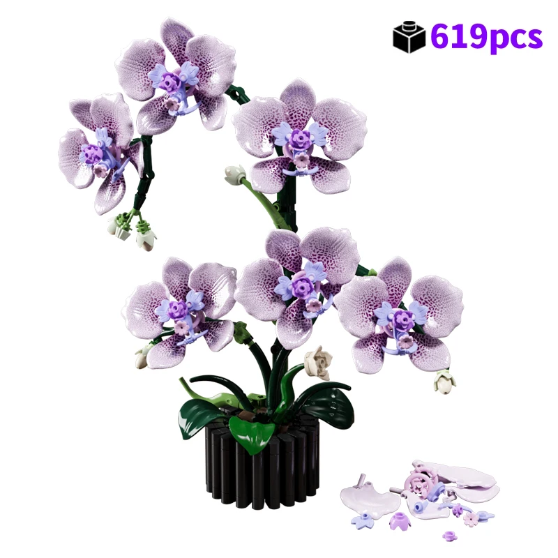 FUNXINEE 619pcs Purple Orchid Building Blocks Bouquet Flowers Plant Romantic Valentine Mother Day Gift Creative Decor
FUNXINEE 619pcs Purple Orchid Building Blocks Bouquet Flowers Plant Romantic Valentine Mother Day Gift Creative Decor