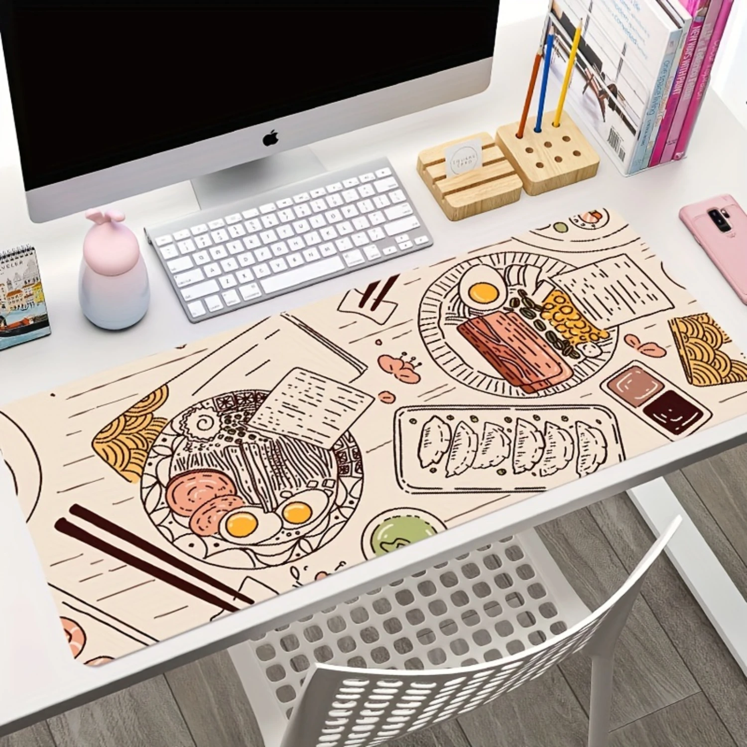 Japanese Cuisine Delight - Large Beige Table Mat with Ultra-Grip Non-slip Surface for Sushi & Ramen Lovers - Seamless Mouse Pad,
Japanese Cuisine Delight - Large Beige Table Mat with Ultra-Grip Non-slip Surface for Sushi & Ramen Lovers - Seamless Mouse Pad,