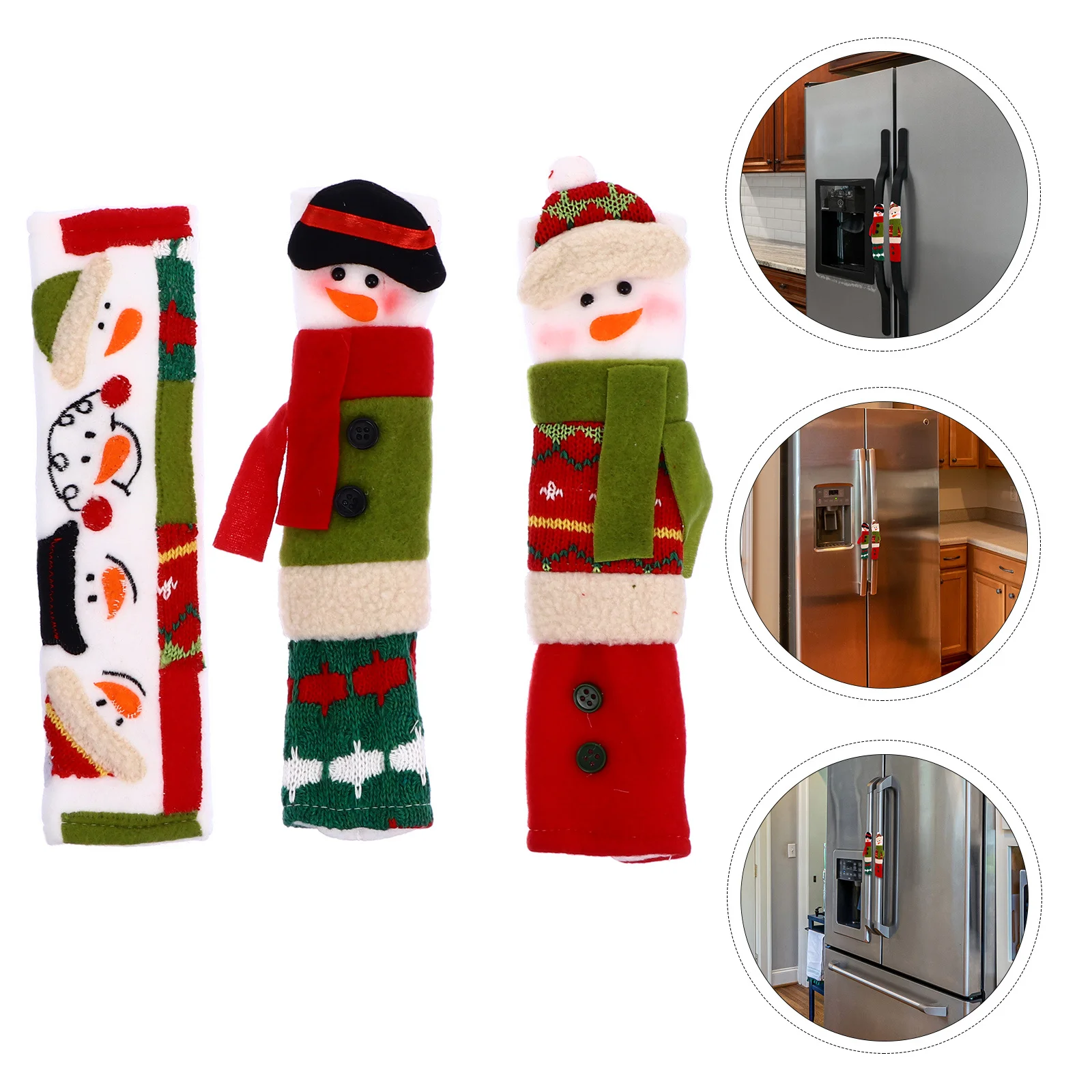 3Pcs Snowman Handle Covers Christmas Fabric Refrigerator Microwave Appliance Door Handle Protector Decorative Gloves
3Pcs Snowman Handle Covers Christmas Fabric Refrigerator Microwave Appliance Door Handle Protector Decorative Gloves