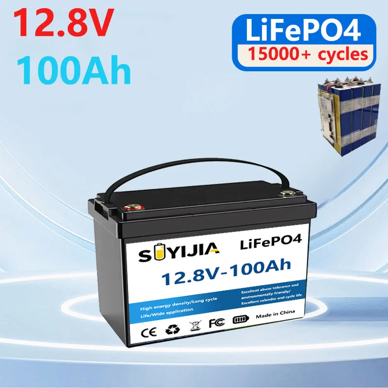 Аккумулятор LiFePO4 12В 100Ач, литиевая батарея 12.8В, более 8000 циклов заряда, с BMS класса А, для лодок, автодомов и караванов
Аккумулятор LiFePO4 12В 100Ач, литиевая батарея 12.8В, более 8000 циклов заряда, с BMS класса А, для лодок, автодомов и караванов