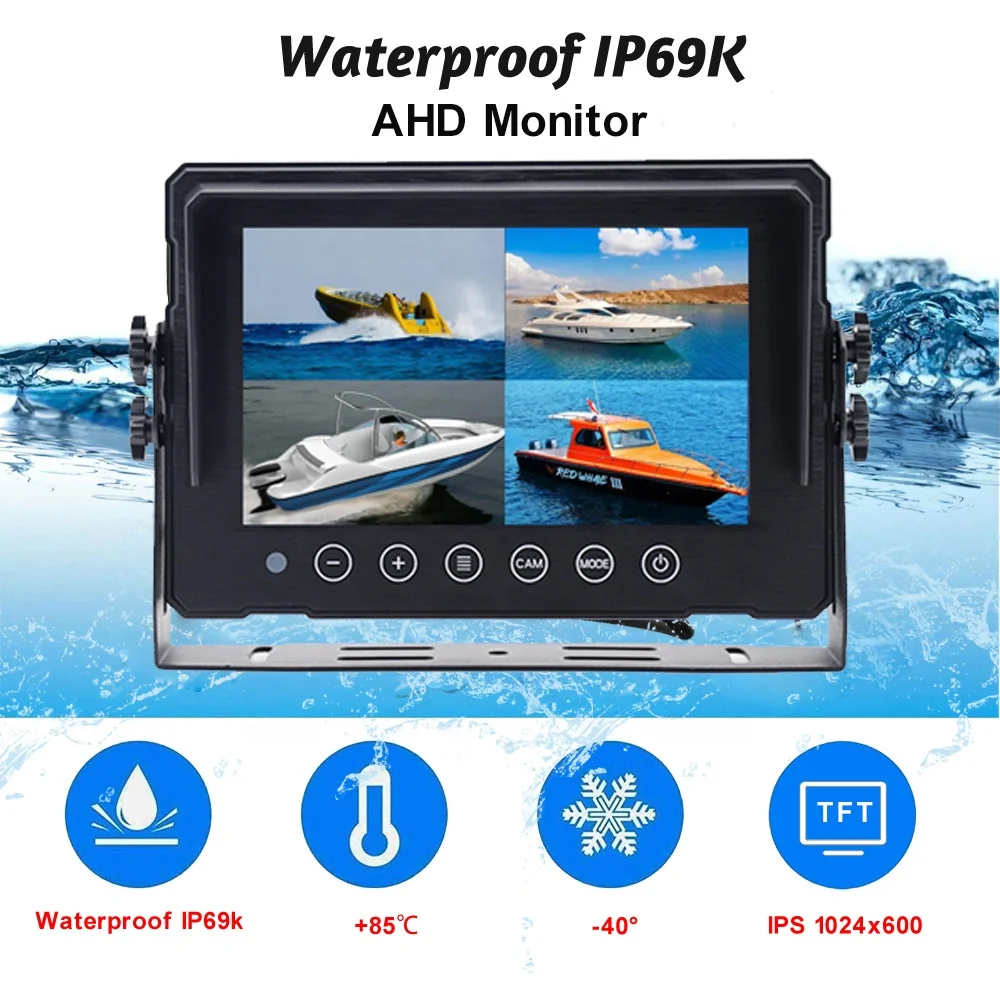 IPoster PWAS Private Mold 7in IP69 Quad View IPS Screen Monitor DVR 2MP Cameras AI Spot Blind Human Vehicle Detection Kit
IPoster PWAS Private Mold 7in IP69 Quad View IPS Screen Monitor DVR 2MP Cameras AI Spot Blind Human Vehicle Detection Kit