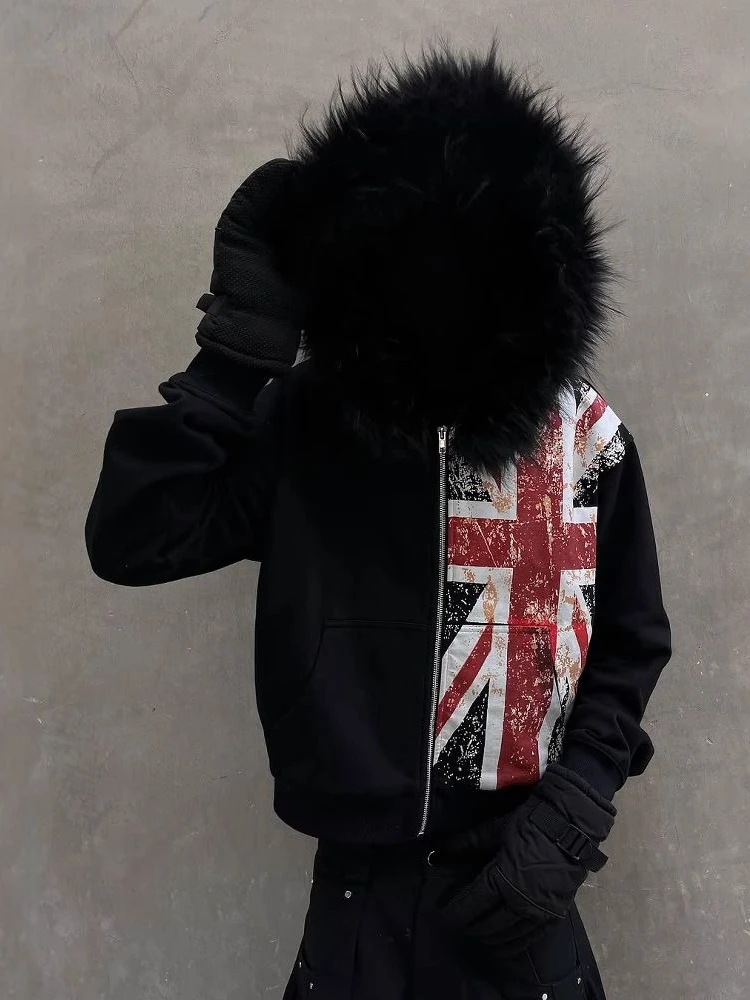 Women Y2k Aesthetic Fur Patchwork Hoodies Grunge Printing Zippers Casual Hoody Harajuku Vintage Loose Pocket Sweatshirts Tops
Women Y2k Aesthetic Fur Patchwork Hoodies Grunge Printing Zippers Casual Hoody Harajuku Vintage Loose Pocket Sweatshirts Tops