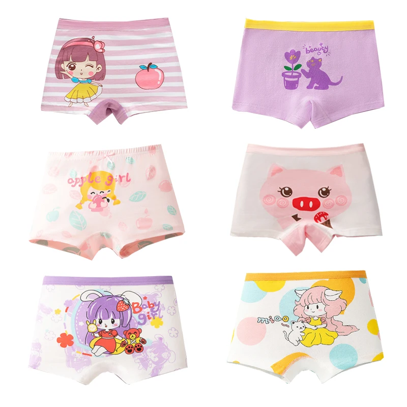 Children's Girls Panties Cotton Soft Cute Pretty Cartoon Child Underwear for Girls 4 Pieces/lot Design Kids Boxer Breathable
Children's Girls Panties Cotton Soft Cute Pretty Cartoon Child Underwear for Girls 4 Pieces/lot Design Kids Boxer Breathable