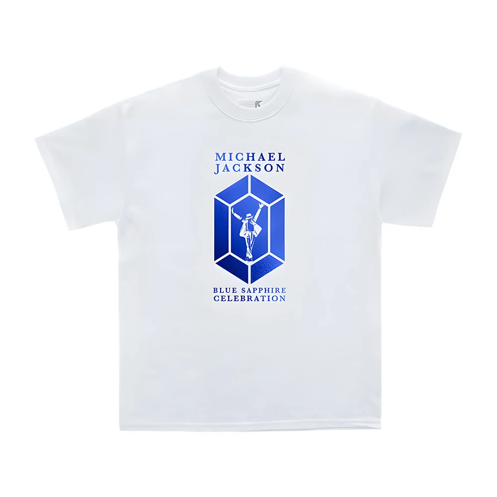 Blue Sapphire Foil T-SHIRT Michael Jackson Summer 100%Cotton High Quality New Vintage TOPS 2025NEW Singer's same style T-Shirt
Blue Sapphire Foil T-SHIRT Michael Jackson Summer 100%Cotton High Quality New Vintage TOPS 2025NEW Singer's same style T-Shirt