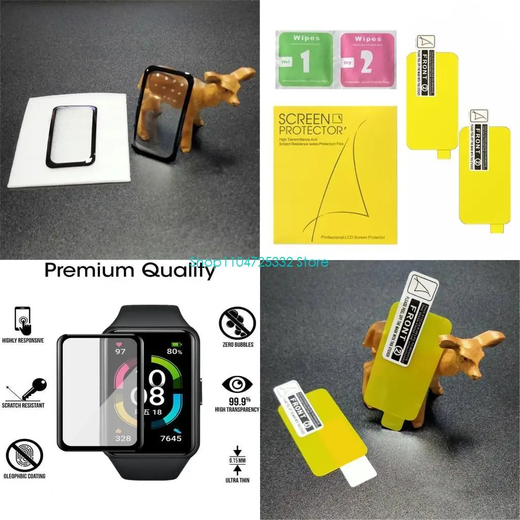 P5EA 2pcs Full Curved Screen Protector For Huawei Band 7 Tempered Glass For Band7 for Smart Watch Wristband Protective Film
P5EA 2pcs Full Curved Screen Protector For Huawei Band 7 Tempered Glass For Band7 for Smart Watch Wristband Protective Film
