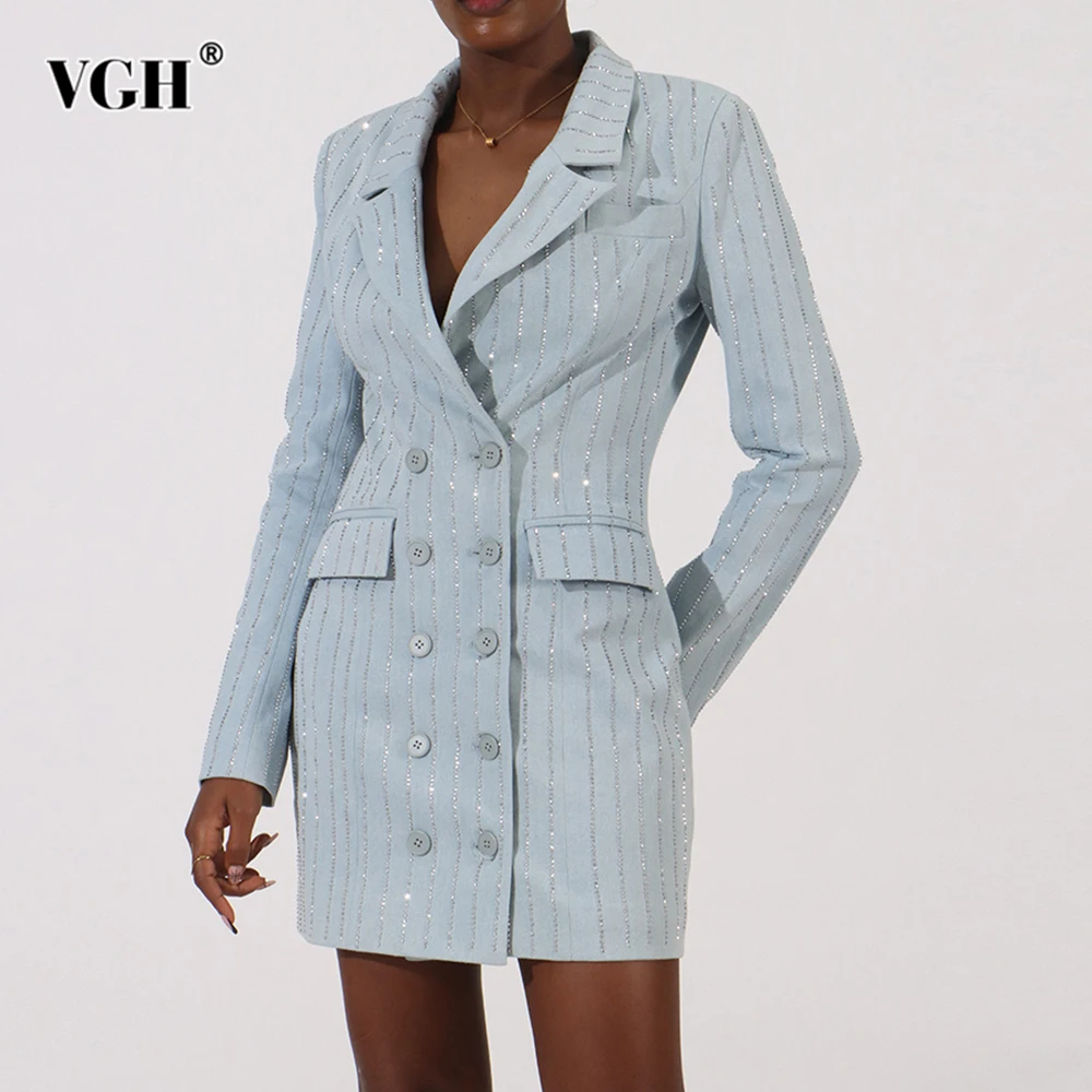VGH Solid Slimming Spliced Pocket Temperament Jackets For Women V Neck Long Sleeve Patchwork Button Elegant Jacket Female New
VGH Solid Slimming Spliced Pocket Temperament Jackets For Women V Neck Long Sleeve Patchwork Button Elegant Jacket Female New