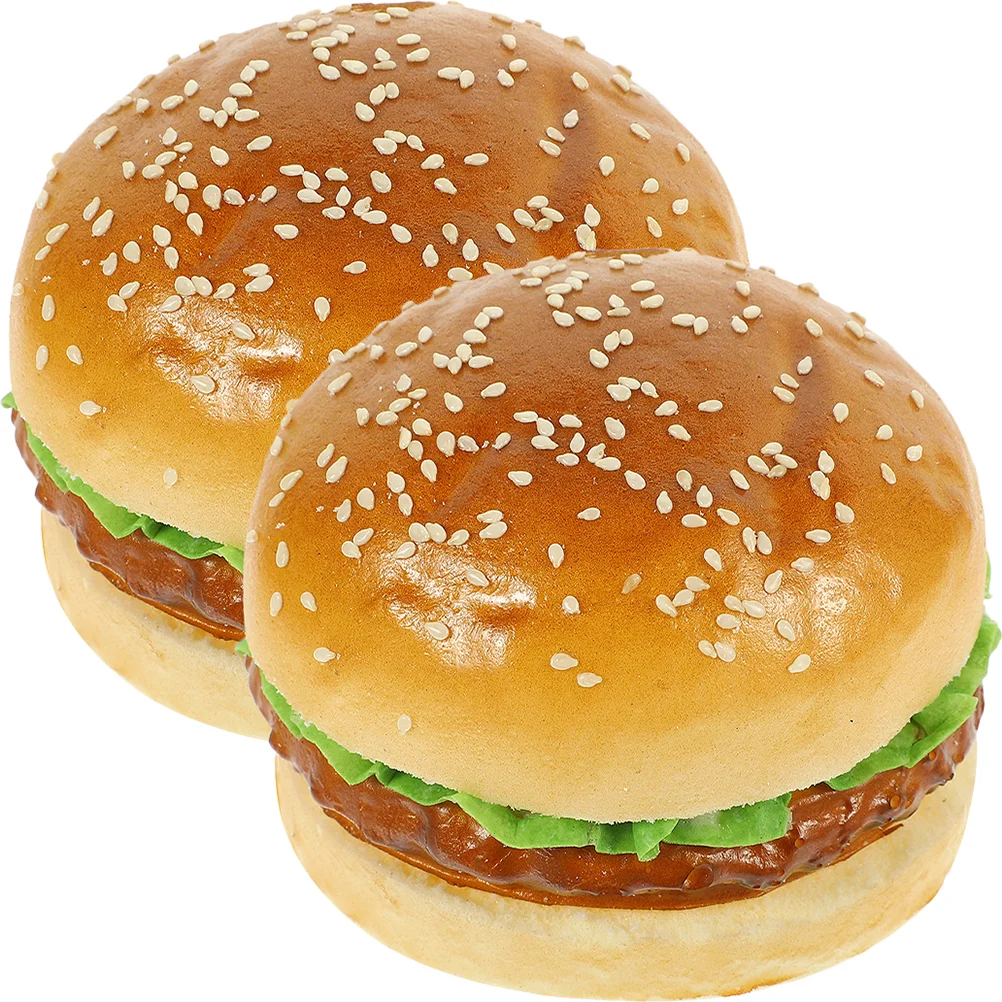 2 Pcs Simulated Hamburger Model PU Artificial Burgers Props Bright Color Realistic Display Food Photography Party Decorations
2 Pcs Simulated Hamburger Model PU Artificial Burgers Props Bright Color Realistic Display Food Photography Party Decorations