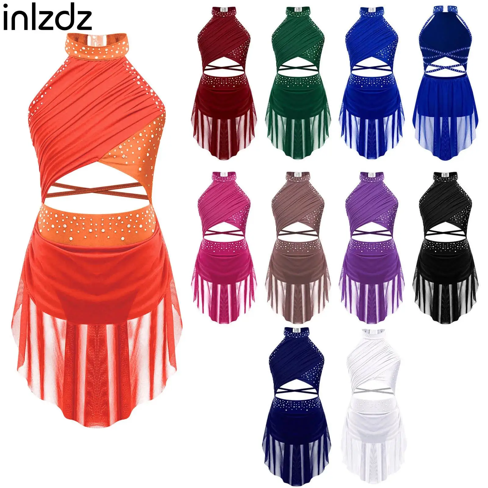 Sleeveless Modern Lyrical Dance Dress for Kids Girls Ballet Tutu Gymnastics Leotard Bodysuit Figure Skating Performance Costume
Sleeveless Modern Lyrical Dance Dress for Kids Girls Ballet Tutu Gymnastics Leotard Bodysuit Figure Skating Performance Costume