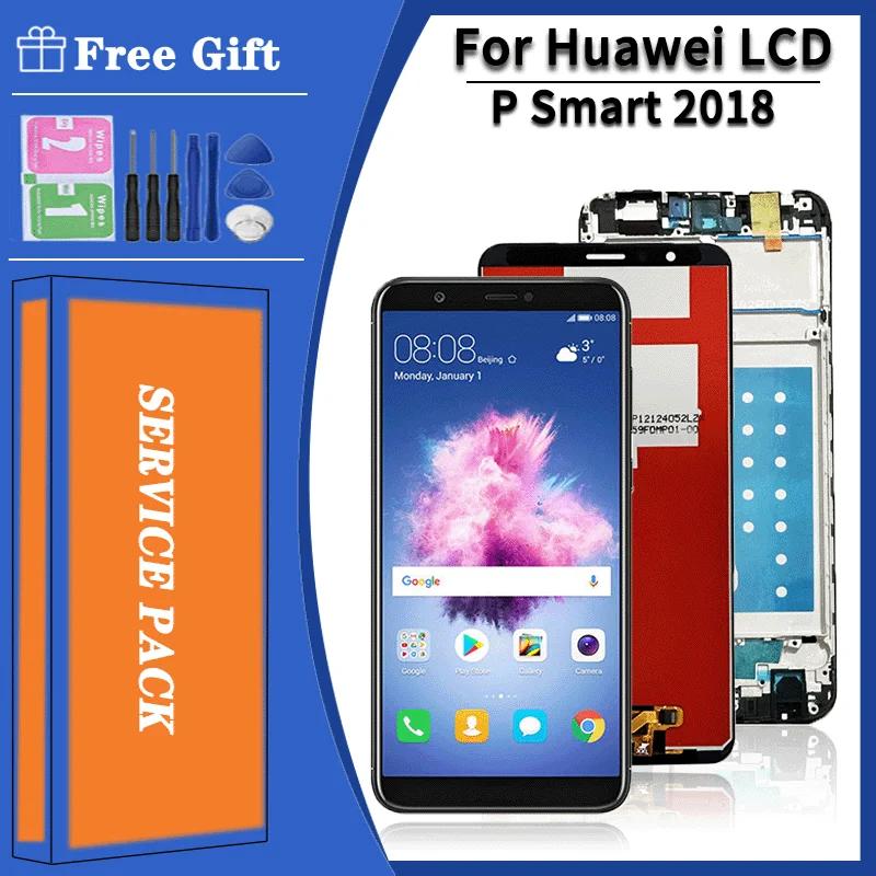 FIG-LX1, LA1, LX2, LX3, TL10, AL10, AL00 Premium Lcd For Huawei P Smart 2018 Display Touch Screen Digitizer Panel Assembly
FIG-LX1, LA1, LX2, LX3, TL10, AL10, AL00 Premium Lcd For Huawei P Smart 2018 Display Touch Screen Digitizer Panel Assembly