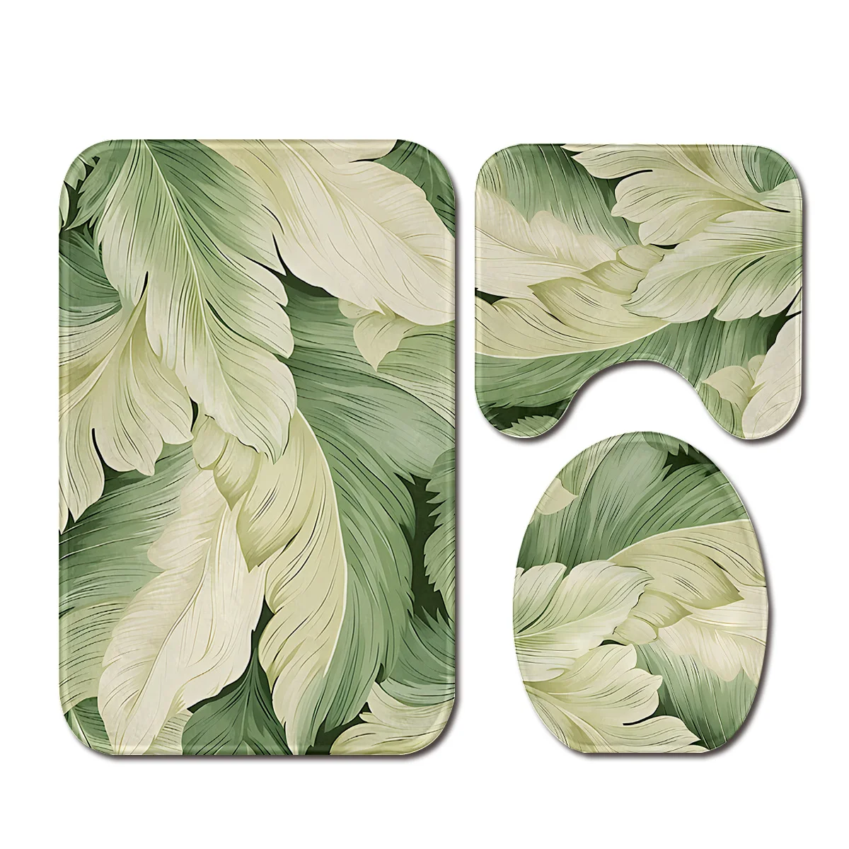 Elegant Botanical Green Leaf Pattern Bath Mat Anti Slip Bathroom Rug Tropical Spa Shower Doormat
Elegant Botanical Green Leaf Pattern Bath Mat Anti Slip Bathroom Rug Tropical Spa Shower Doormat