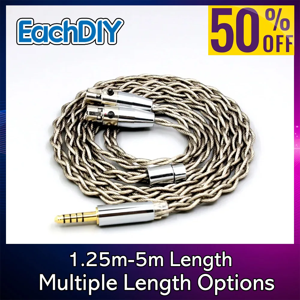 Pure 99% Silver Shield Graphene Earphone Cable For Meze Empyrean Kennerton Thekk Vali Thror Headphone Plated Silver 7941
Pure 99% Silver Shield Graphene Earphone Cable For Meze Empyrean Kennerton Thekk Vali Thror Headphone Plated Silver 7941