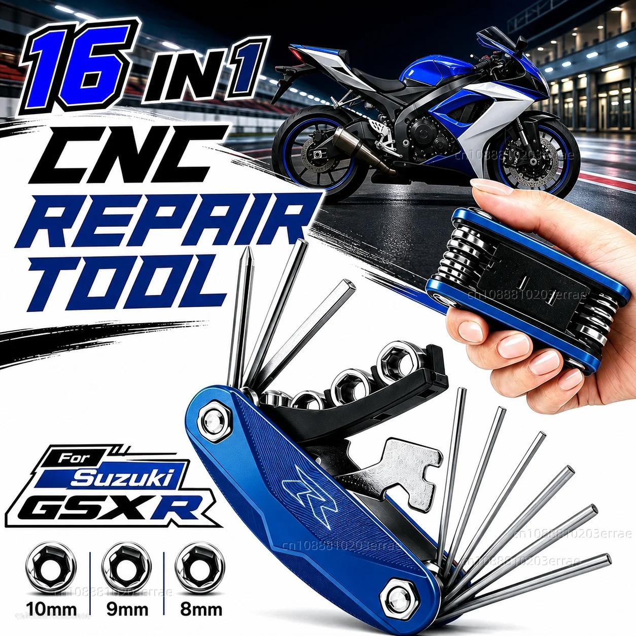 For Suzuki GSXR 600 750 1000 GSX-R 600 750 1000 125 150 1998-2023 Motorcycle Tool Repair Kit Multifunctional Screwdriver Wrench
For Suzuki GSXR 600 750 1000 GSX-R 600 750 1000 125 150 1998-2023 Motorcycle Tool Repair Kit Multifunctional Screwdriver Wrench