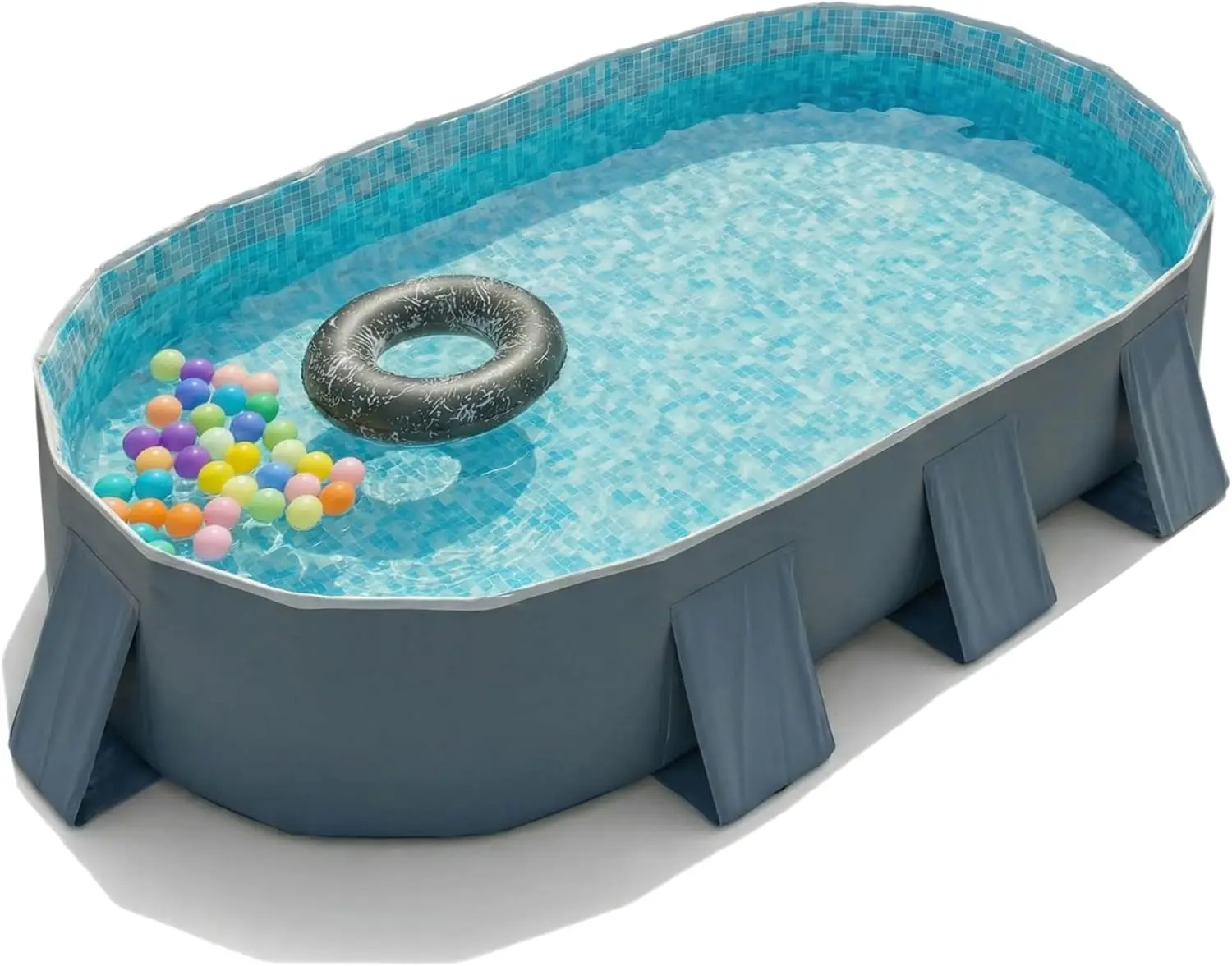 Foldable Family Pool for Kids & Adults - Portable Large Kiddie Swimming Pool for Indoor/Outdoor Garden Backyard Summer Parties (115")
Foldable Family Pool for Kids & Adults - Portable Large Kiddie Swimming Pool for Indoor/Outdoor Garden Backyard Summer Parties (115")