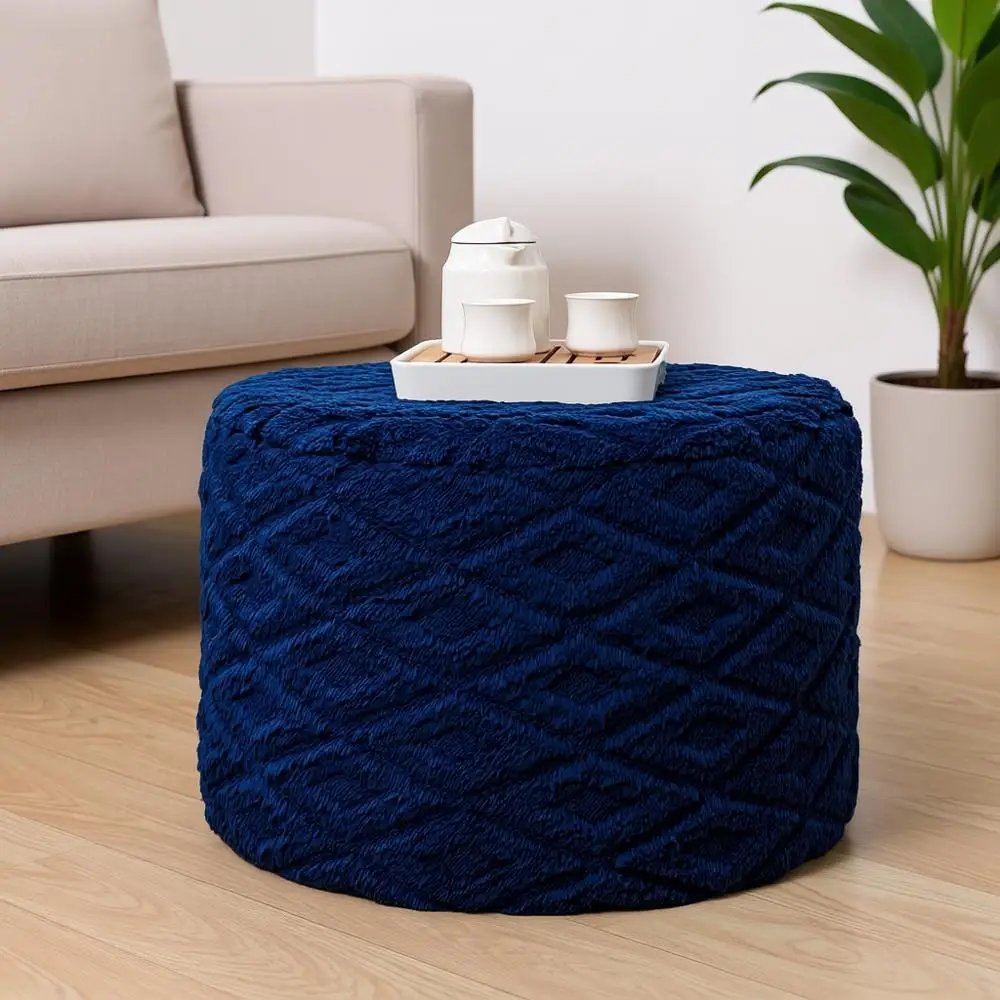 Круглый пуф темно-синего цвета с местом для хранения, 20 x 14, идеально подходит для использования в качестве подставки для ног или в гостиной/спальне
Круглый пуф темно-синего цвета с местом для хранения, 20 x 14, идеально подходит для использования в качестве подставки для ног или в гостиной/спальне