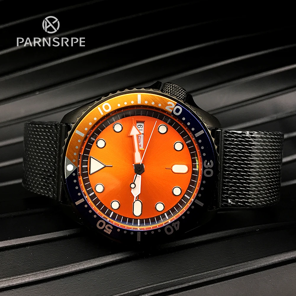 PARNSRPE Diver Automatic Men's NH36A Automatic Mechanical Men's Watch Orange Elements Super Bright Luminous Dial Day Date Watch
PARNSRPE Diver Automatic Men's NH36A Automatic Mechanical Men's Watch Orange Elements Super Bright Luminous Dial Day Date Watch