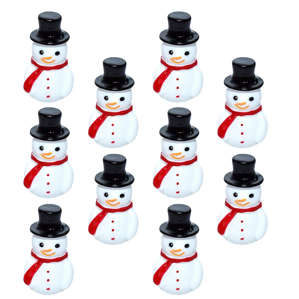 10 Pcs Mini Snowman Resin Figurines Cute Ornaments Christmas Decor DIY Micro Landscape Accessories Small Size
10 Pcs Mini Snowman Resin Figurines Cute Ornaments Christmas Decor DIY Micro Landscape Accessories Small Size
