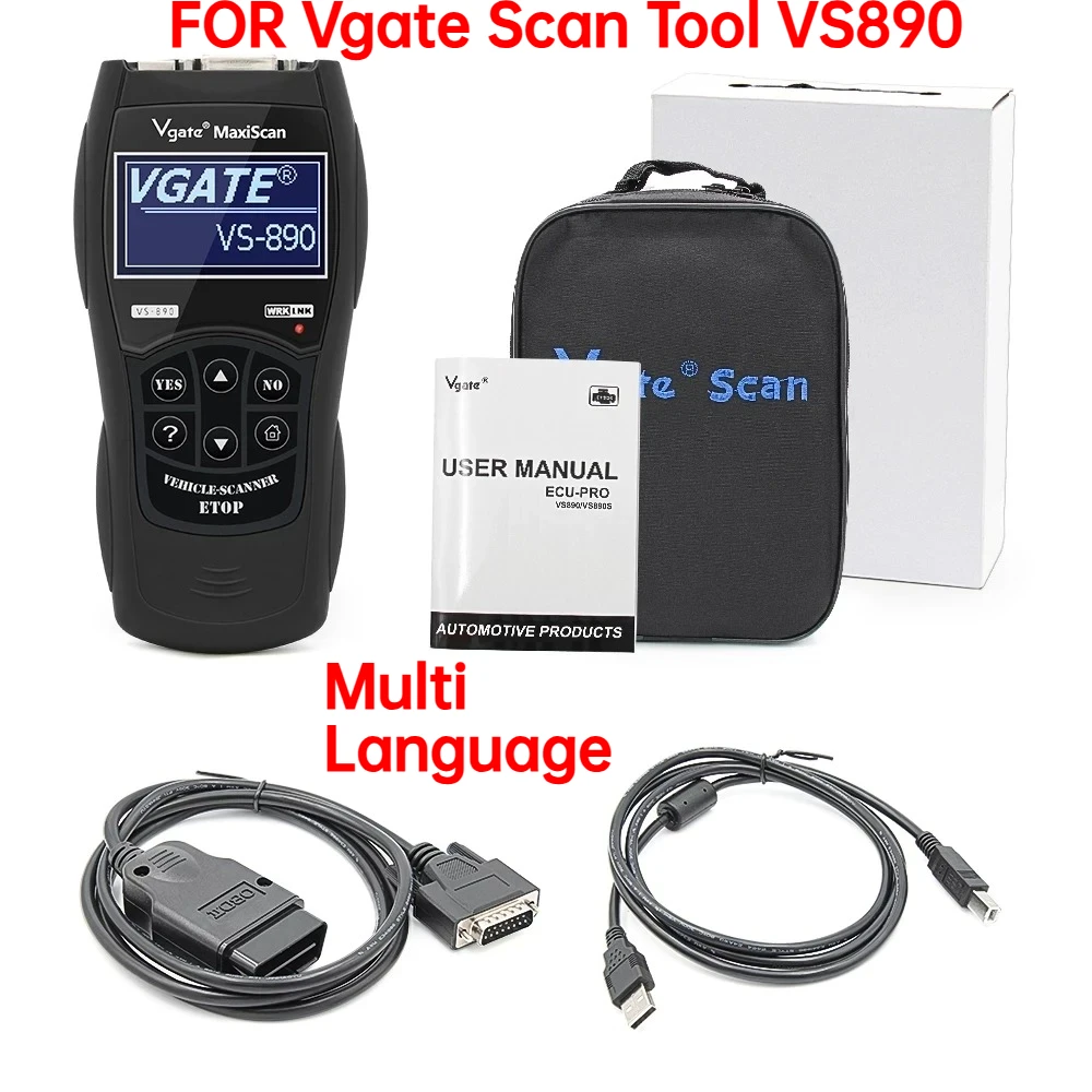 NEWBest Maxiscan for Vgate VS890S OBD2 Diagnostic Scanner VS890 SCAN Tool VS 890 CAN-BUS Multi-Languages Car Code Reader AUTO
NEWBest Maxiscan for Vgate VS890S OBD2 Diagnostic Scanner VS890 SCAN Tool VS 890 CAN-BUS Multi-Languages Car Code Reader AUTO