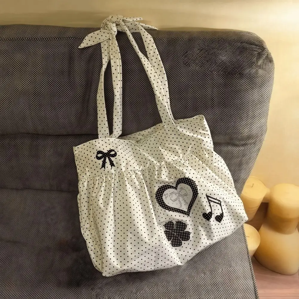 Fashion Canvas Shoulder Bag Korean Simplified Polka Dot Print Crossbody Bag Lightweight Large Capacity Tote Bag Women
Fashion Canvas Shoulder Bag Korean Simplified Polka Dot Print Crossbody Bag Lightweight Large Capacity Tote Bag Women