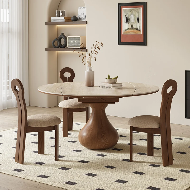 Luxury electric turntable heating plate induction cooker dining table 150X150x77cm round dining table with 6 chairs wooden
Luxury electric turntable heating plate induction cooker dining table 150X150x77cm round dining table with 6 chairs wooden