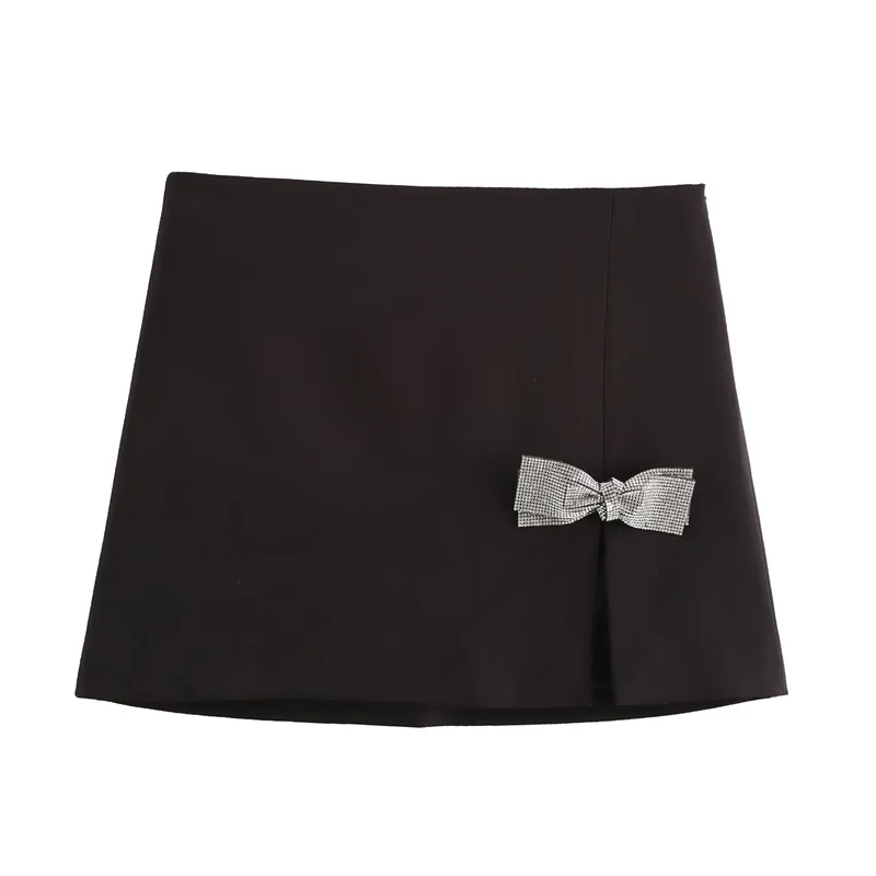 Autumn Women's Bowknot Mini Skirt 2024 New Fashion High Waist A-line Skirt Elegant Women's Half-body Skirts
Autumn Women's Bowknot Mini Skirt 2024 New Fashion High Waist A-line Skirt Elegant Women's Half-body Skirts