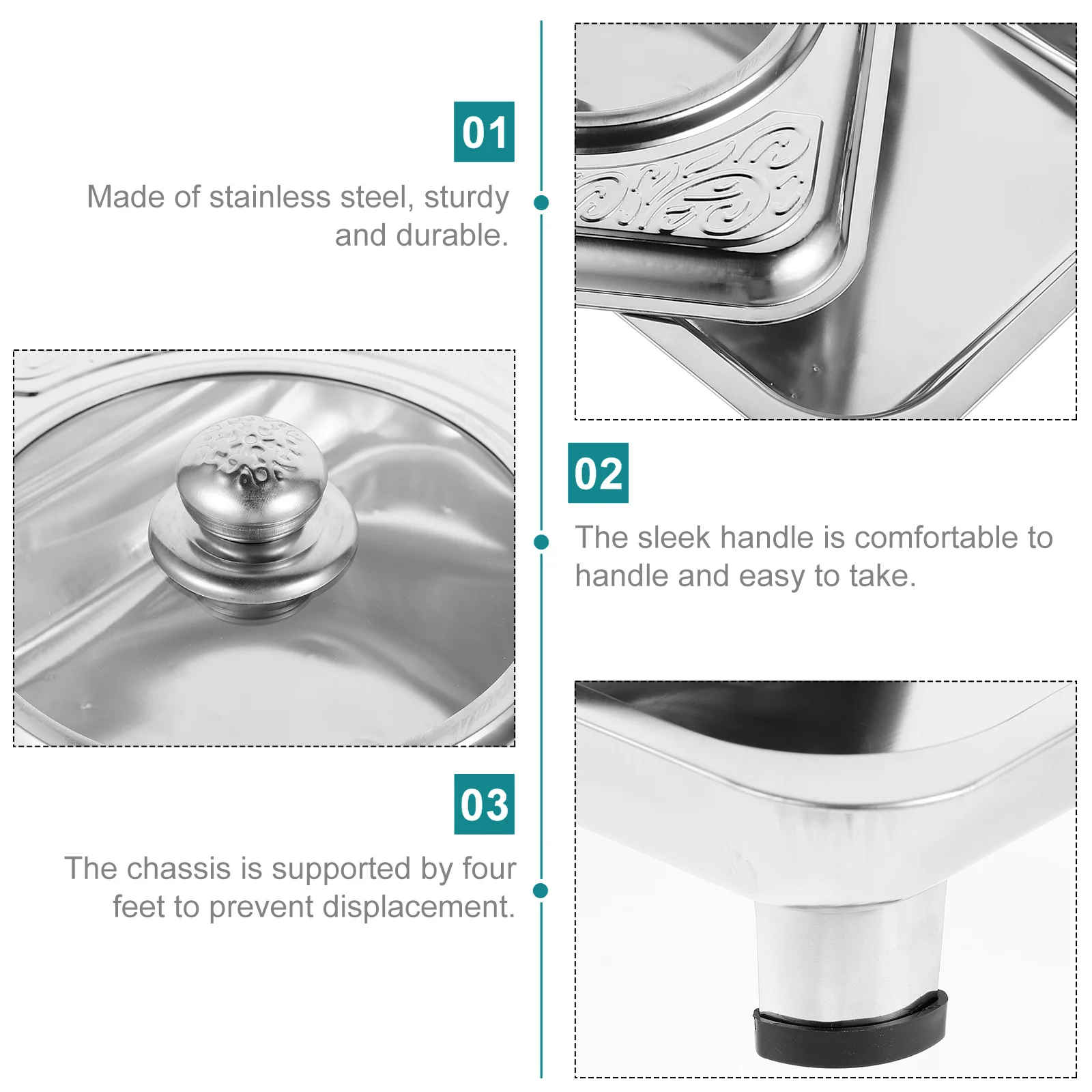 Stainless Steel Tray Food Holder Dish Tray For Kitchen Party Transparent Cover Flat Square Snack Bread Fruit Plate Silver Retro
Stainless Steel Tray Food Holder Dish Tray For Kitchen Party Transparent Cover Flat Square Snack Bread Fruit Plate Silver Retro