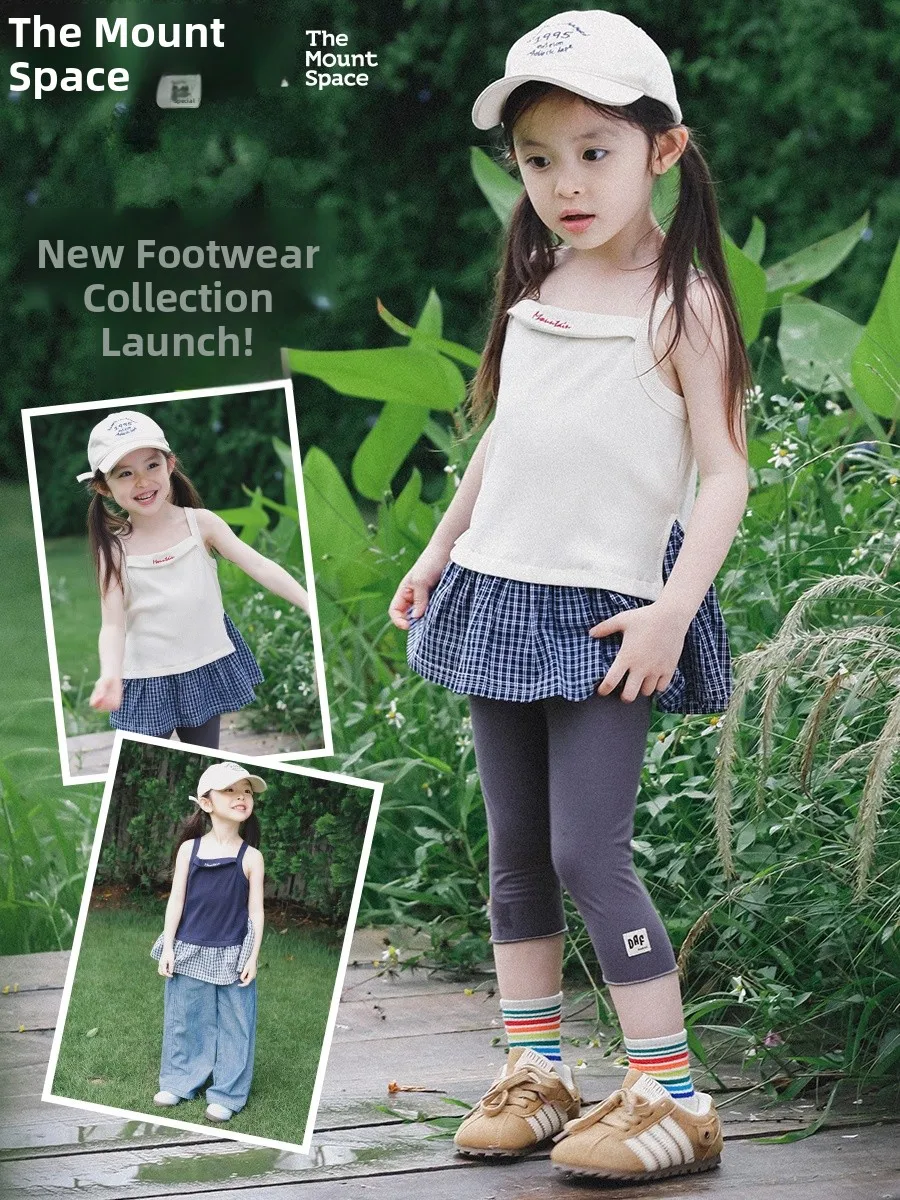 Girls Summer Sleeveless Vest Checkered Skirt Style Strap Top Breathable Cotton Polyester Blend round Neck Short Length Loose Fit
Girls Summer Sleeveless Vest Checkered Skirt Style Strap Top Breathable Cotton Polyester Blend round Neck Short Length Loose Fit