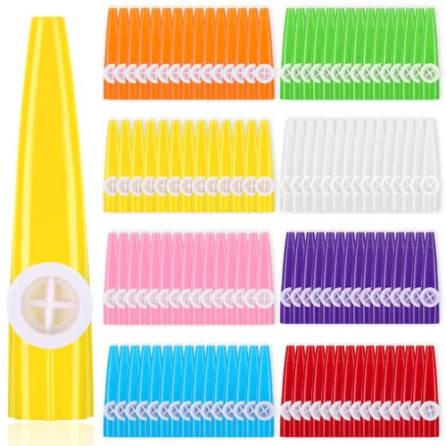 144 Pcs Plastic Kazoo Bulk for Adults Musical Instruments with Kazoo Flute Diaphragms for Gift Prize Party Favors, A Good Compa
144 Pcs Plastic Kazoo Bulk for Adults Musical Instruments with Kazoo Flute Diaphragms for Gift Prize Party Favors, A Good Compa